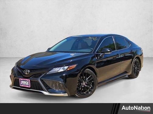 Midnight Black Metallic 2021 Toyota Camry XSE