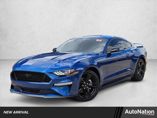 Atlas Blue Metallic 2022 Ford Mustang EcoBoost Premium
