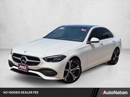 Polar White 2023 Mercedes-Benz C-Class Sedan