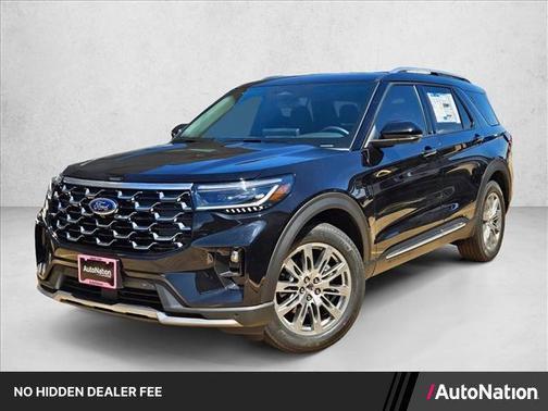 Agate Black Metallic 2026 Ford Explorer Platinum