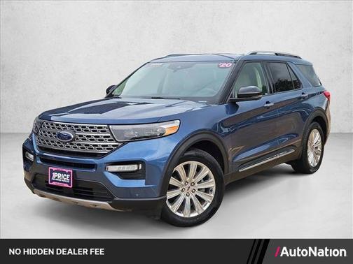 Blue Metallic 2020 Ford Explorer Limited