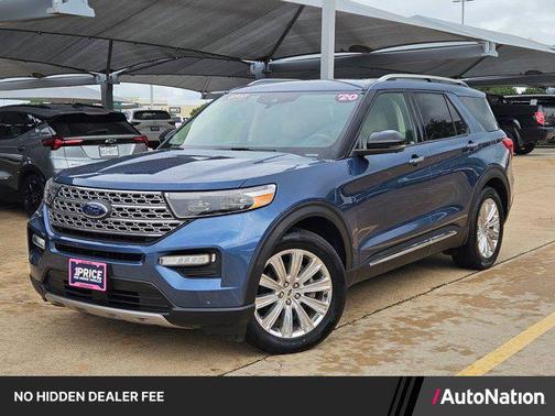 Blue Metallic 2020 Ford Explorer Limited