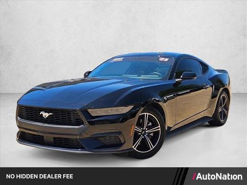 Shadow Black 2025 Ford Mustang EcoBoost