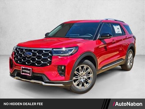 Rapid Red Metallic Tinted Clearcoat 2026 Ford Explorer Platinum