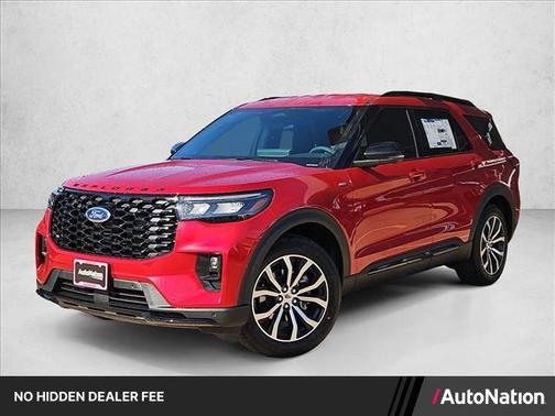 Rapid Red Metallic Tinted Clearcoat 2026 Ford Explorer ST-Line