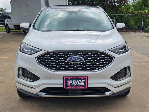 Star White Metallic Tri-Coat 2024 Ford Edge Titanium