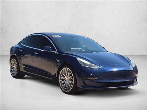 Deep Blue Metallic 2018 Tesla Model 3 Long Range