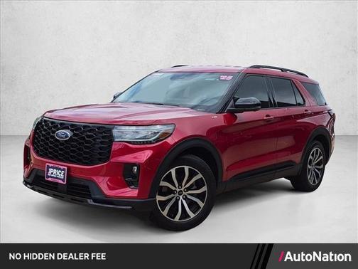 Rapid Red Metallic Tinted Clearcoat 2025 Ford Explorer ST-Line