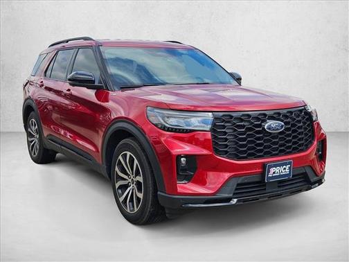 Rapid Red Metallic Tinted Clearcoat 2025 Ford Explorer ST-Line