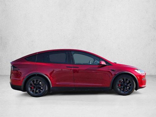 Ultra Red 2024 Tesla Model X Plaid Tri Motor All-Wheel Drive
