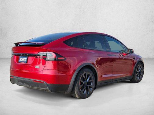 Ultra Red 2024 Tesla Model X Plaid Tri Motor All-Wheel Drive
