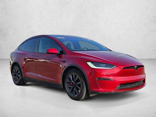 Ultra Red 2024 Tesla Model X Plaid Tri Motor All-Wheel Drive