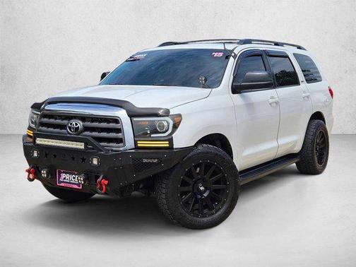 Super White 2015 Toyota Sequoia SR5