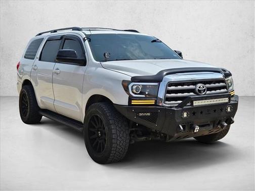 Super White 2015 Toyota Sequoia SR5