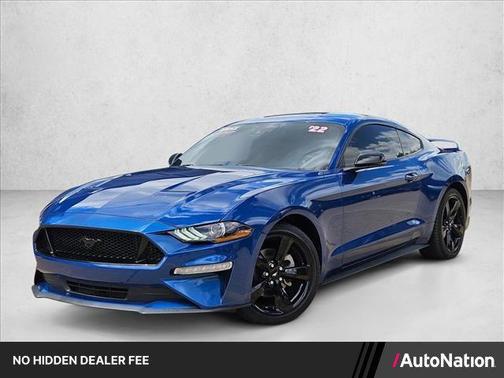 Atlas Blue Metallic 2022 Ford Mustang EcoBoost Premium