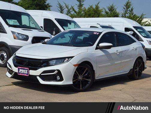Platinum White Pea 2021 Honda Civic Sport