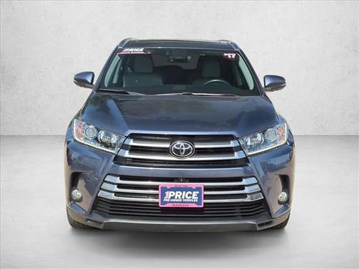 Shoreline Blue Pearl 2017 Toyota Highlander Limited Platinum