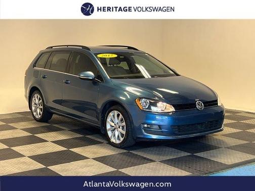 Silk Blue Metallic 2017 Volkswagen Golf SportWagen TSI SE