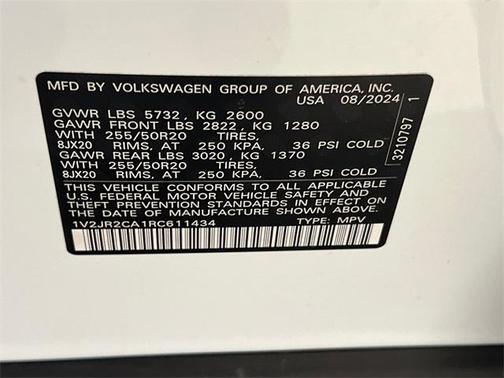 2024 Volkswagen Atlas 2.0T SE w/Technology