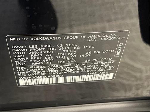 2025 Volkswagen Atlas 2.0T SEL Premium R-Line