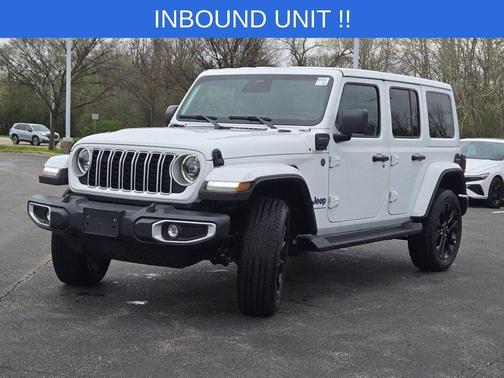 Bright White Clearcoat 2025 Jeep Wrangler 4xe Sahara