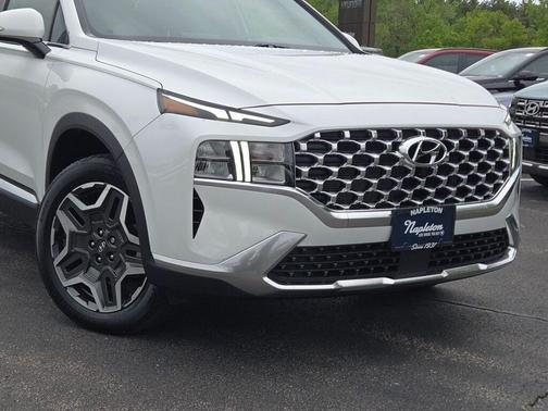 Serenity White Pearl 2023 Hyundai SANTA FE HEV SEL Premium