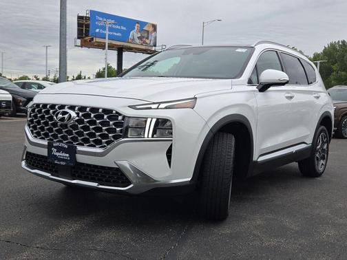 Serenity White Pearl 2023 Hyundai SANTA FE HEV SEL Premium