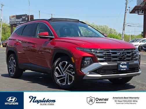 Red 2025 Hyundai TUCSON Hybrid Limited