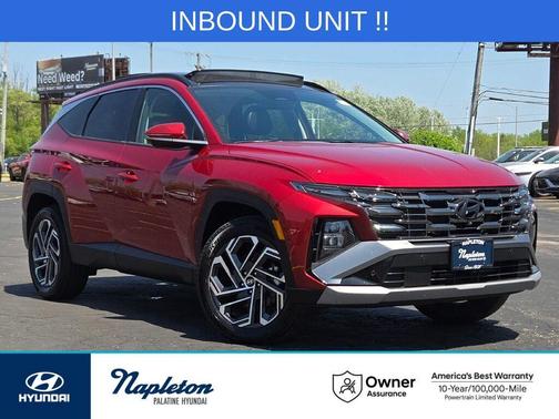 Red 2025 Hyundai TUCSON Hybrid Limited