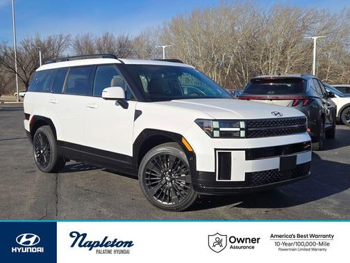 White 2026 Hyundai SANTA FE HEV Calligraphy