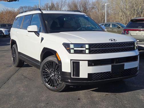 White 2026 Hyundai SANTA FE HEV Calligraphy