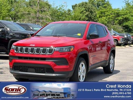 Red 2024 Jeep Compass Sport