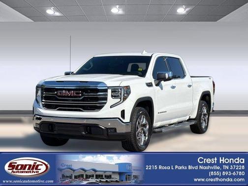 Summit White 2025 GMC Sierra 1500 SLT