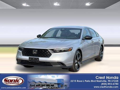 Solar Silver Metallic 2024 Honda Accord Hybrid Sport