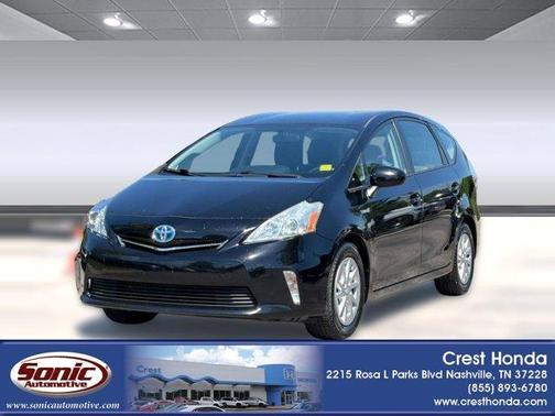 Black 2013 Toyota Prius v Three
