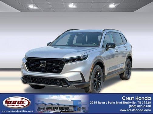 Solar Silver Metallic 2026 Honda CR-V Hybrid Sport-L