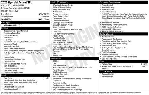 2022 Hyundai Accent SEL