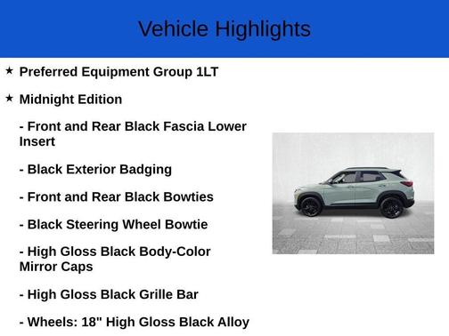 Green 2026 Chevrolet Trailblazer LT