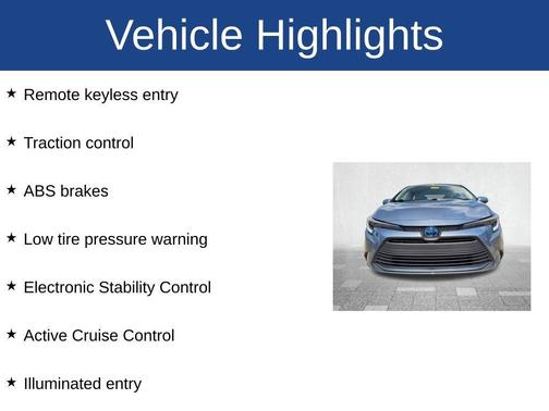 2025 Toyota Corolla Hybrid LE