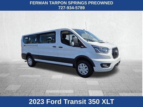 Oxford White 2023 Ford Transit-350 XLT