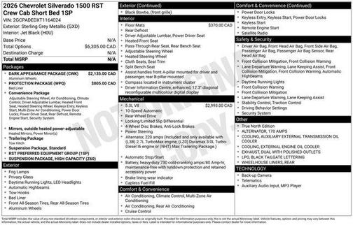 2026 Chevrolet Silverado 1500 RST