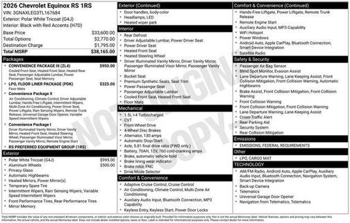 2026 Chevrolet Equinox RS