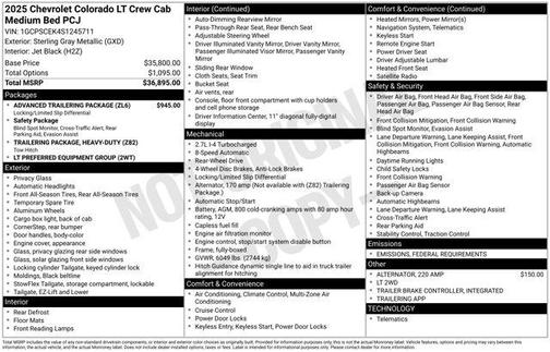 2025 Chevrolet Colorado LT