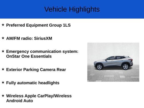 Sterling Gray Metallic 2026 Chevrolet Trax LS