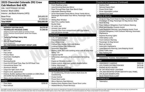 2025 Chevrolet Colorado ZR2