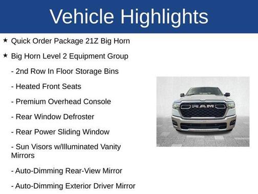 2025 RAM 1500 Big Horn/Lone Star