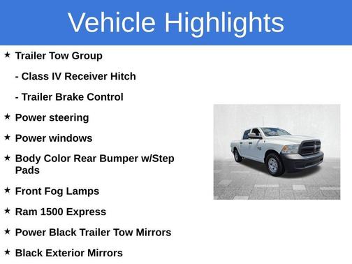 Bright White Clearcoat 2023 RAM 1500 Classic Tradesman