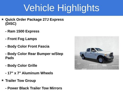 Bright White Clearcoat 2023 RAM 1500 Classic Tradesman