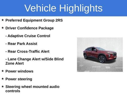 Crimson Metallic 2024 Chevrolet Trax 2RS