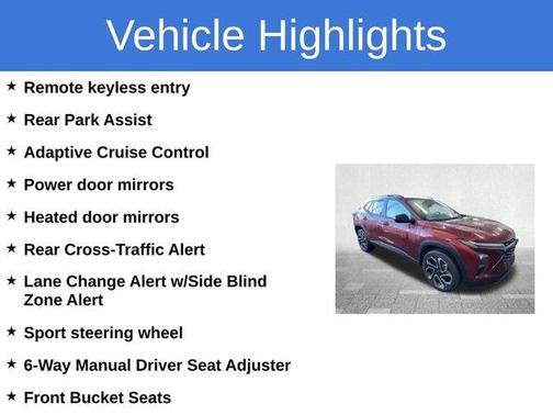 Crimson Metallic 2024 Chevrolet Trax 2RS